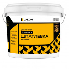 Шпатлевка фасадная усиленная для цоколя Lakom суперстойкая 15 кг