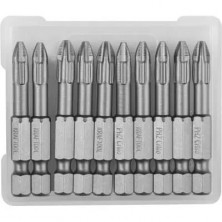 Бита торсионная кованая Kraftool X-Drive 26121-2-50-10 Е1/4 PH2 50 мм 10 штук