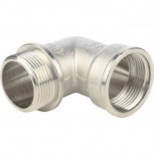 Угольник с упором Stout SFT-0016-000114 1 1/4 дюйма никелированный с внутренней и наружной резьбой