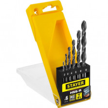 Набор сверл по металлу Stayer Professional 29602-H6_z01 2-8 мм 6 шт