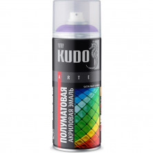 Эмаль аэрозольная универсальная Kudo KU-0A4005 Satin Ral 4005 фиолетовая 520 мл