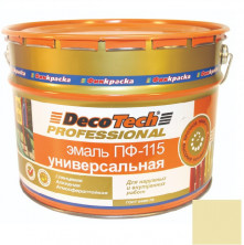 Эмаль универсальная DecoTech Professional ПФ-115 бежевая под RAL1001 20 кг