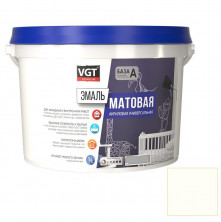 Эмаль универсальная VGT матовая молочная RAL 9010 2,5 кг