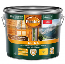 Пропитка декоративная для защиты древесины Pinotex Ultra AWB Сосна 9 л