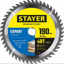 Диск пильный по дереву Stayer Expert 190x20/16 мм 3682-190-20-48_z01