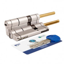 Механизм цилиндровый Mottura CP4P313101C5 37461 под вертушку матовый никель 26+10+26 62 мм  