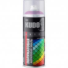Эмаль аэрозольная универсальная Kudo KU-0A4010 Satin Ral 4010 фуксия 520 мл