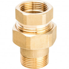 Разъемное соединение американка Stout SFT-0044-000034 3/4 дюйма уплотнение под гайкой по плоскости с внутренней и наружной резьбой