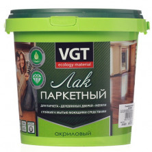 Лак акриловый паркетный VGT полуматовый 0,9 кг