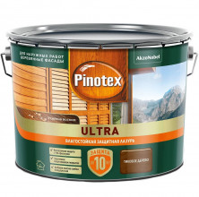 Пропитка декоративная для защиты древесины Pinotex Ultra AWB Тик 9 л