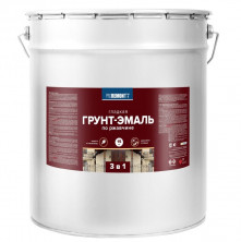 Грунт-эмаль Proremontt 3 в 1 матовая белая 15 кг