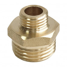 Ниппель латунь переходной Ду 10х8 (3/8"х1/4") НР VALFEX VF.580.L.038.014