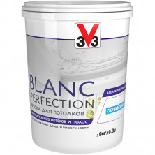 Краска для потолков V33 Blanc Perfection белая 0,9 л