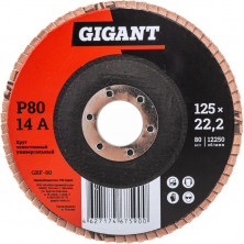 Круг лепестковый торцевой Gigant GRF-80 16435885 125x22,2 мм P80