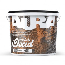 Декоративное покрытие Aura Oxid Metall с эффектом натурального железа  тёмно-серый 4 кг