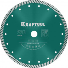 Диск алмазный Kraftool Turbo 36682-230 отрезной сегментированный по армированному бетону и кирпичу 230 мм
